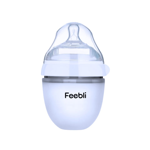 Feebli™ Silicone Baby Feeding Bottle – BPA-Free, Anti-Colic & Easy to Use - 150ml