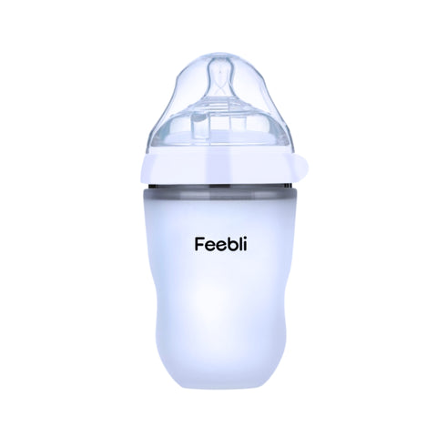 Feebli™ Silicone Baby Feeding Bottle – BPA-Free, Anti-Colic & Easy to Use -250ml