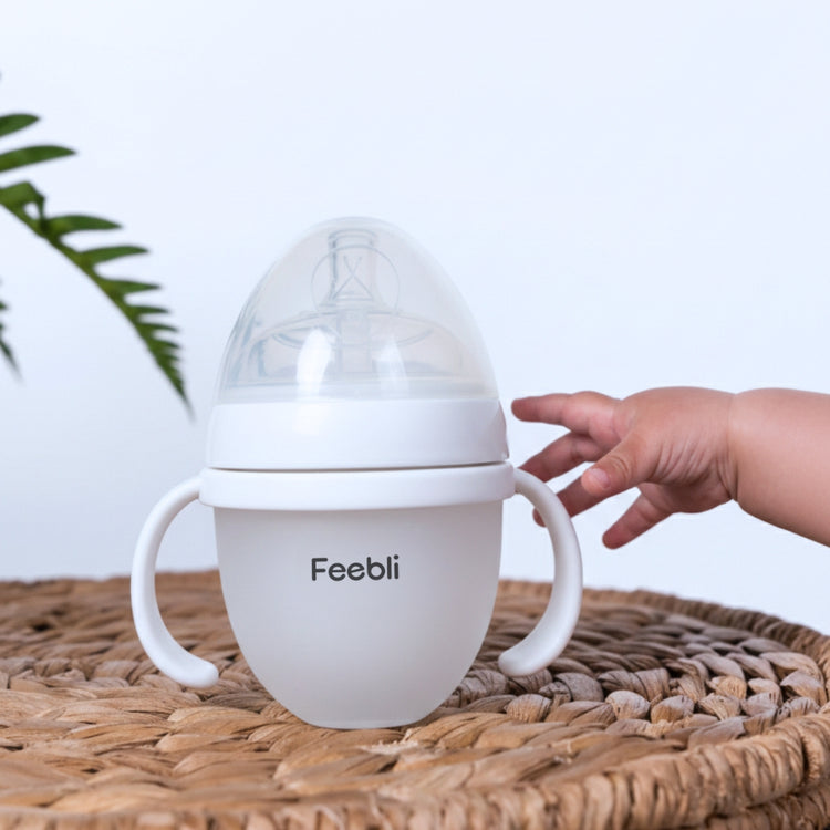 Feebli™ Silicone Baby Feeding Bottle – BPA-Free, Anti-Colic & Easy to Use - 150ml