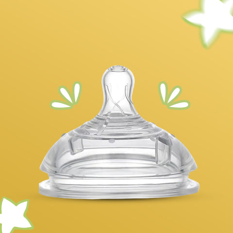 Feebli™ Anti-Colic Breast-Like Nipples (Fast Flow) – Pack of 2