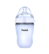 Feebli™ Silicone Baby Feeding Bottle – BPA-Free, Anti-Colic & Easy to Use -250ml Feebli
