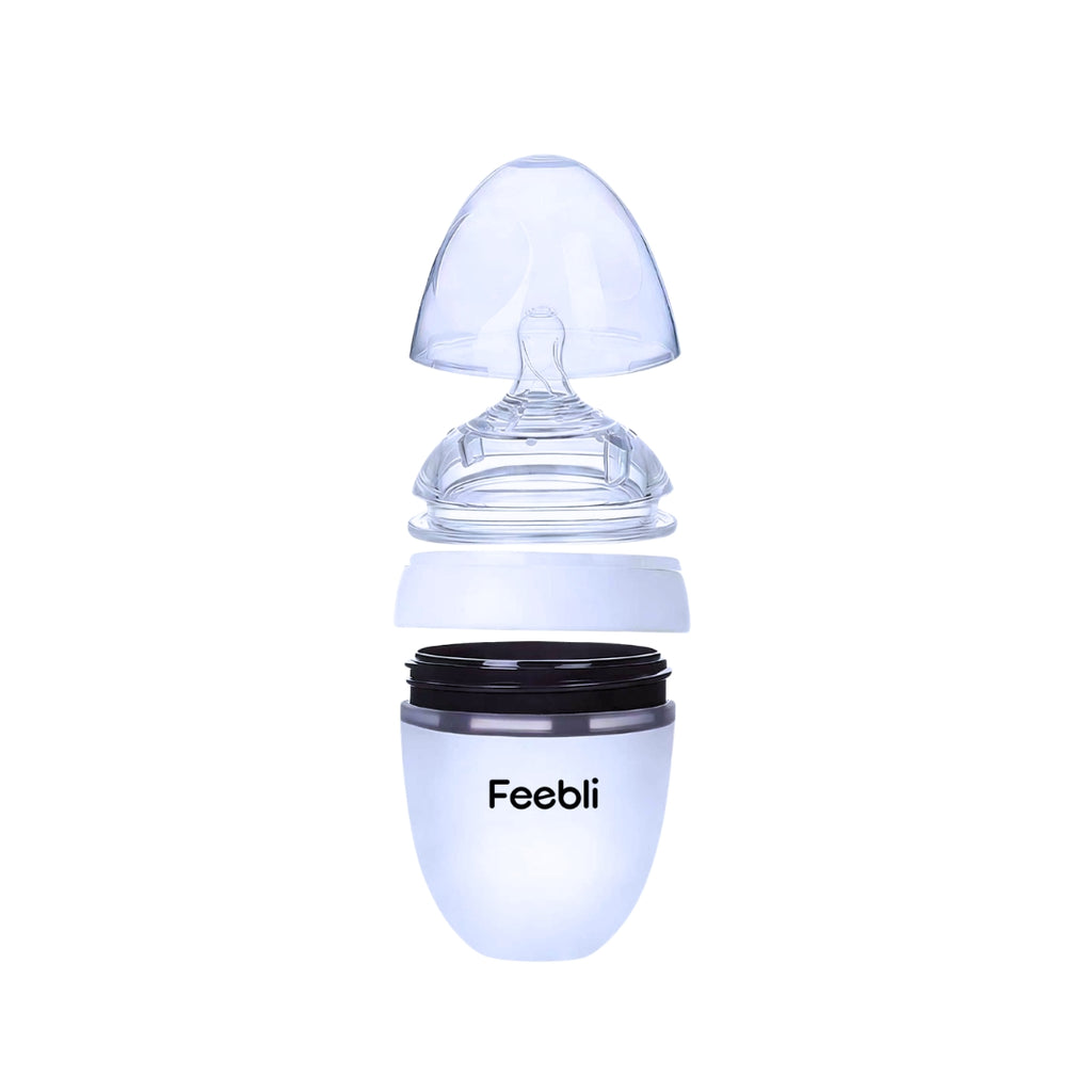 Feebli™ Silicone Baby Feeding Bottle – BPA-Free, Anti-Colic & Easy to Use - 150ml
