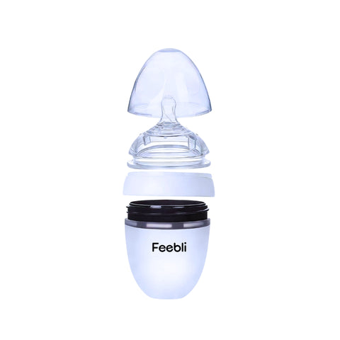 Feebli™ Silicone Baby Feeding Bottle – BPA-Free, Anti-Colic & Easy to Use - 150ml