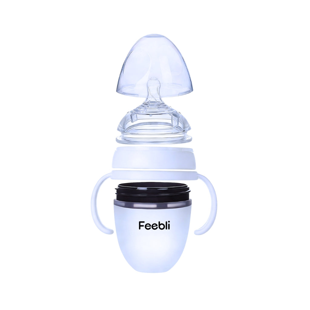 Feebli™ Silicone Baby Feeding Bottle – BPA-Free, Anti-Colic & Easy to Use - 150ml
