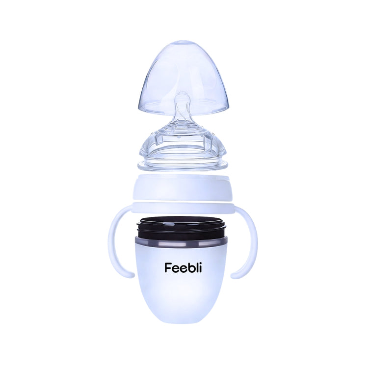 Feebli™ Silicone Baby Feeding Bottle – BPA-Free, Anti-Colic & Easy to Use - 150ml