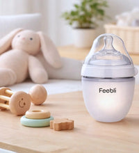 Feebli™ Silicone Baby Feeding Bottle – BPA-Free, Anti-Colic & Easy to Use - 150ml Feebli