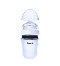 Feebli™ Silicone Baby Feeding Bottle – BPA-Free, Anti-Colic & Easy to Use -250ml Feebli
