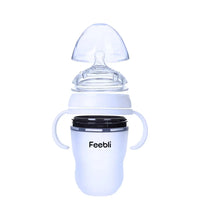 Feebli™ Silicone Baby Feeding Bottle – BPA-Free, Anti-Colic & Easy to Use -250ml Feebli