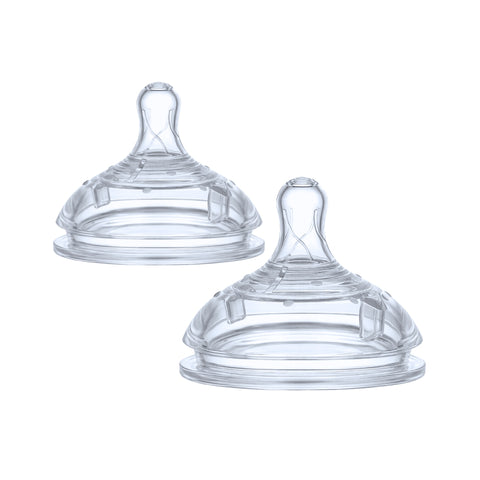 Feebli™ Anti-Colic Breast-Like Nipples (Fast Flow) – Pack of 2