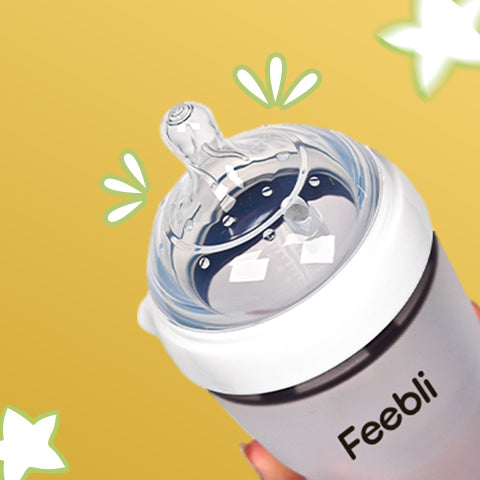 Feebli™ Anti-Colic Breast-Like Nipples (Fast Flow) – Pack of 2